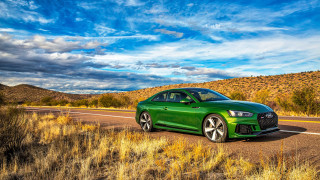 Green car desert road cloudy - a dry grass field free wallpaper