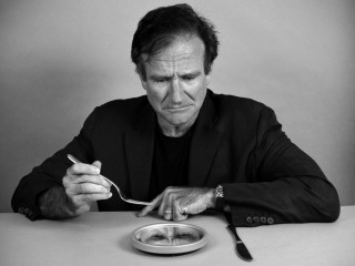 Man sitting table plate food - sad free wallpaper