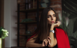 Red dress woman watch cape - a red cape free wallpaper