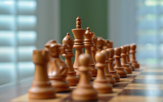 Chessboard chesspieces blurrybackground bokeh depthofield - a chess board free wallpaper
