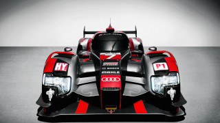 Car studio gray background red - the front of it free wallpaper