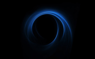 Dark blue ring black background - in the middle of the image free wallpaper