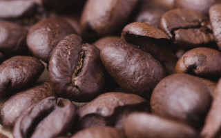 Coffee beans table cloth hyperrealism - a cloth free wallpaper