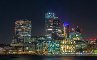 Tokyo cityscape neon lights bridge - christopher wren free wallpaper