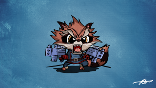 Cartoon cat gun bloody expression - angry free wallpaper