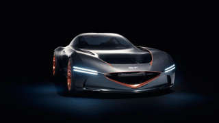 Futuristic car dark lights black - panfuturism free wallpaper
