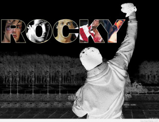 Man holding sign rocky stadium - a statue of a man holding free wallpaper