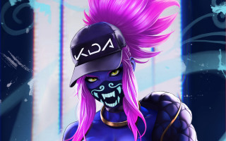 Pink hair baseball cap cyberpunk - neodada free wallpaper