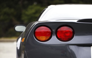 Tail light forest road blurry - the background in the background free wallpaper
