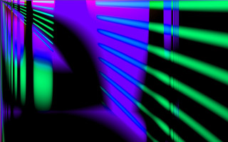 Black purple green blue multigirl - chromatic aberration free wallpaper