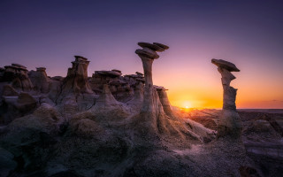 Sunset rocky landscape rock formation - amir zand free wallpaper