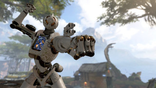 Robot dinosaur man architecture city - a robot free wallpaper