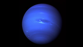 Blue planet space art nebula - a black sky background free wallpaper