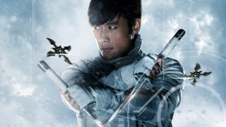 Man holding sword cloudy sky - arthur pan free wallpaper