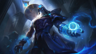 Man blue outfit glowing orb - a blue ball free wallpaper