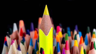 Colored pencils black background childlike - a childs drawing free wallpaper