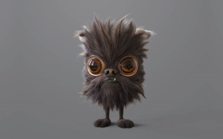 Furry animal big eyes mustache - unreal engine 5 quality free wallpaper