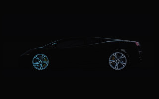Black sports car dark lights - the hood free wallpaper for desktop