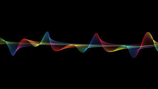 Colorful sound wave white line - bridget riley free wallpaper
