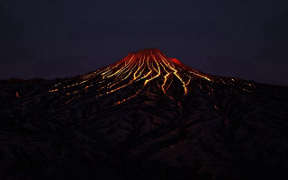 Mountain red peak night ecological - david alfaro siqueiros free wallpaper