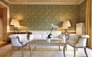 Rococo livingroom couch chairs table - enguerrand quarton free wallpaper