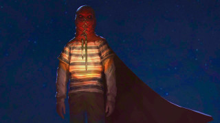Man striped shirt red mask - a red mask free wallpaper
