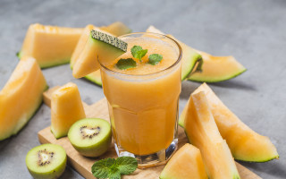 Orange juice kiwi mint cutting - mint free wallpaper