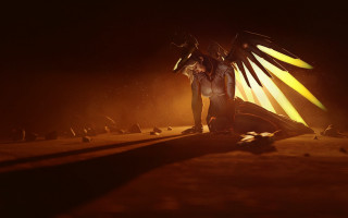 Man stage bird arm backlighting - dramatic cinematic lighting free wallpaper