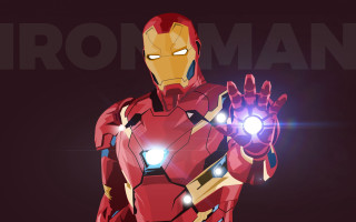 Ironman glowing hand 3d render - hand free wallpaper