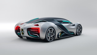 Futuristic red tailights black seat - futuristic free wallpaper