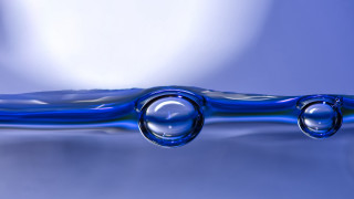 Blue water droplet abstract macro - abstract illusionism free wallpaper