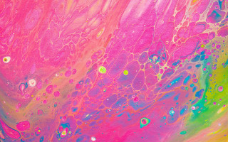 Colorful liquid wall bubbles abstract - an abstract painting free wallpaper