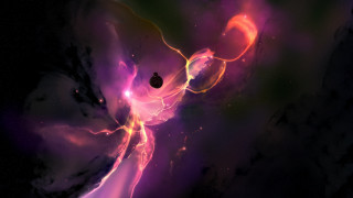 Purple pink swirl nebula astronaut - swirl free wallpaper