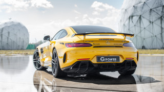 Yellow sports car parking lot 6 - a yellow sports car free wallpaper