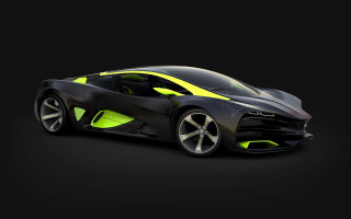 Black yellow sports car yellow - a yellow stripe free wallpaper