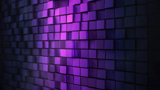Purple wall squares 3d architecture - geometric free wallpaper