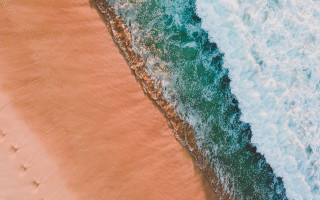 Beach wave surfboard person pastel - a surfboard free wallpaper
