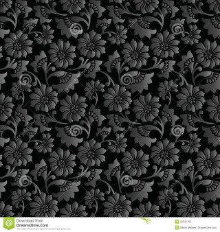 Black white floral background design - a floral design free wallpaper