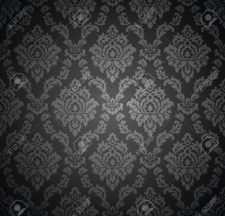 Black white damask background pattern - andries stock free wallpaper