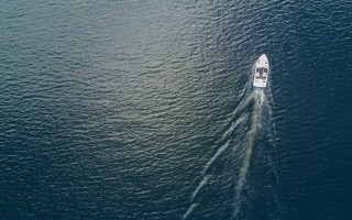 Ocean boat cinematic starry night - cinematic photography free wallpaper