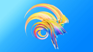 Colorful bird flying rainbow tail - david ramsay hay free wallpaper