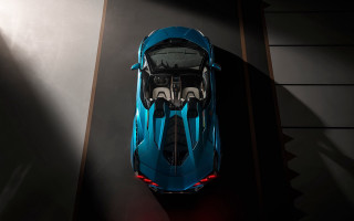 Blue sports car above red - a blue sports car free wallpaper for desktop