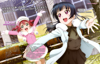 Girls standing building snow ground - a couple of girls free wallpaper