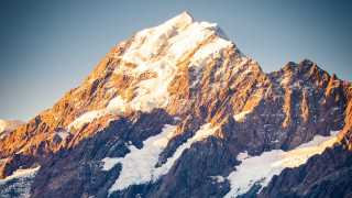 Mountain snow clear sky clouds - clear free wallpaper