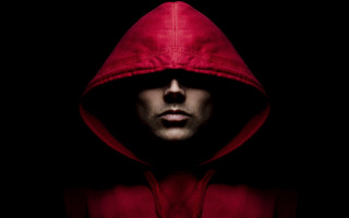 Man red hoodie portrait parody - a red hoodie free wallpaper