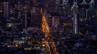 Cityscape night lights aurora ferris - lot free wallpaper
