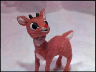 Toy deer red nose big - real life skin free wallpaper
