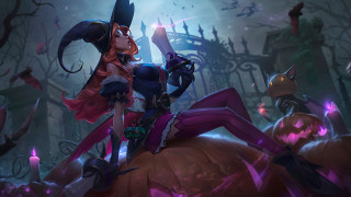 Woman witch halloween forest pumpkin - a pumpkin free wallpaper