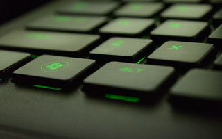 Keyboard green keys arrow computer - a close up of a keyboard free wallpaper