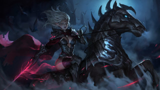 Woman horse sword demon fantasy - a woman riding free wallpaper
